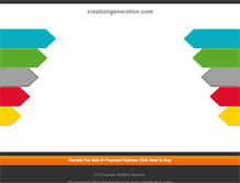 Tablet Screenshot of creationgeneration.com